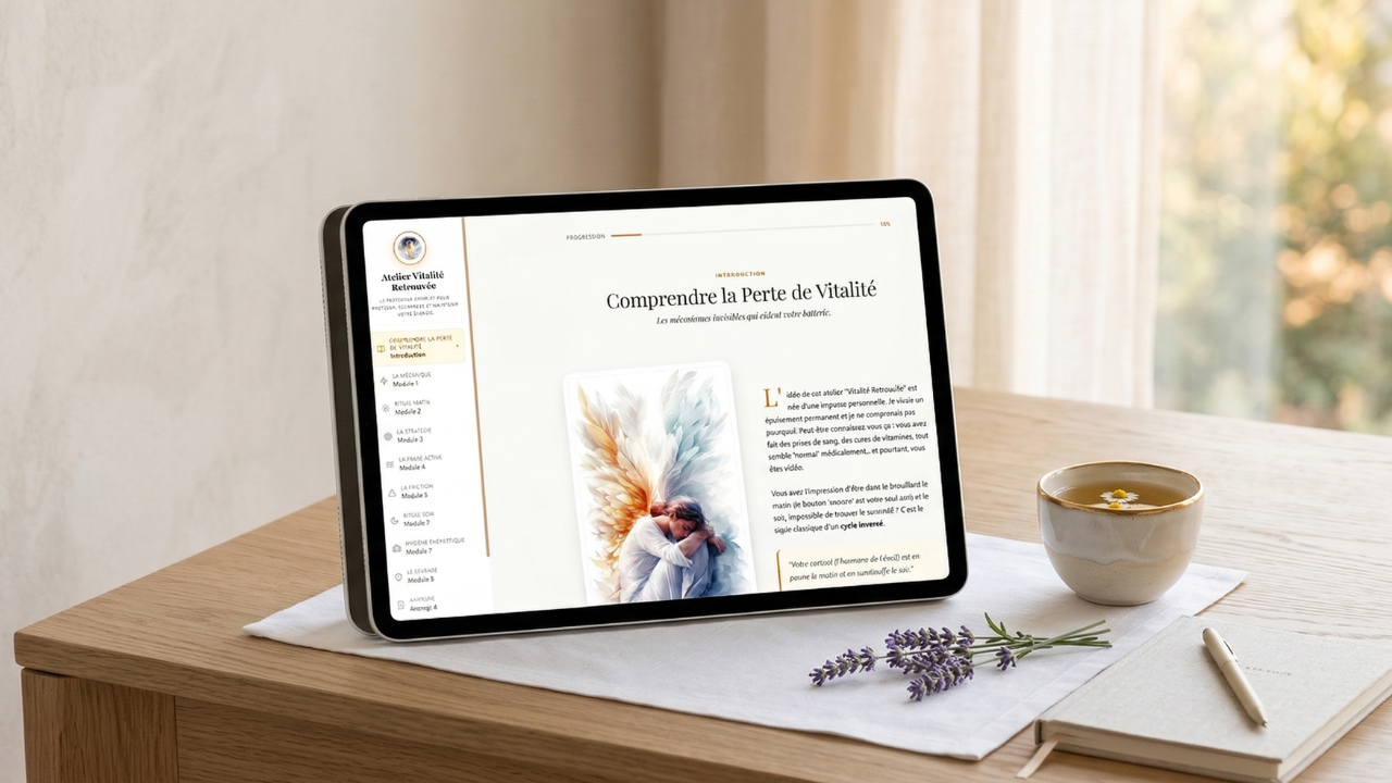 Aperçu de l'atelier Vitalité Retrouvée sur iPad